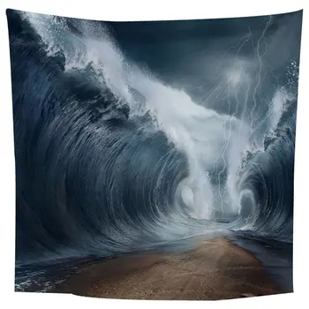 

Lightning Wave Tapestry Digital Beach Print Wall Hanging Blanket 1.5*1.5m Wall Hanging Blanket Wall Decoration