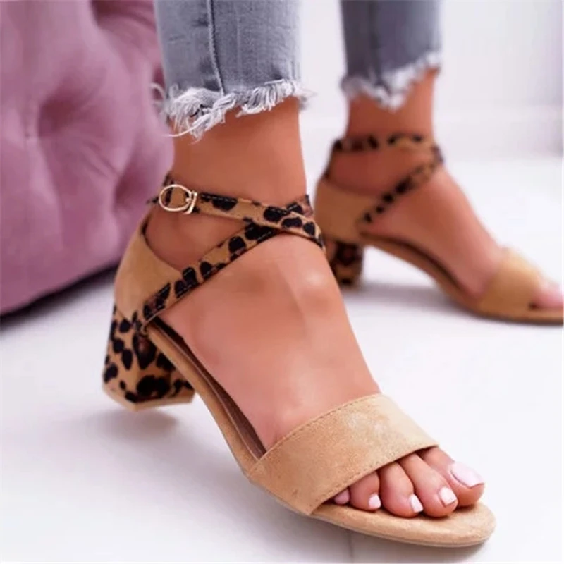leopard ankle strap pumps