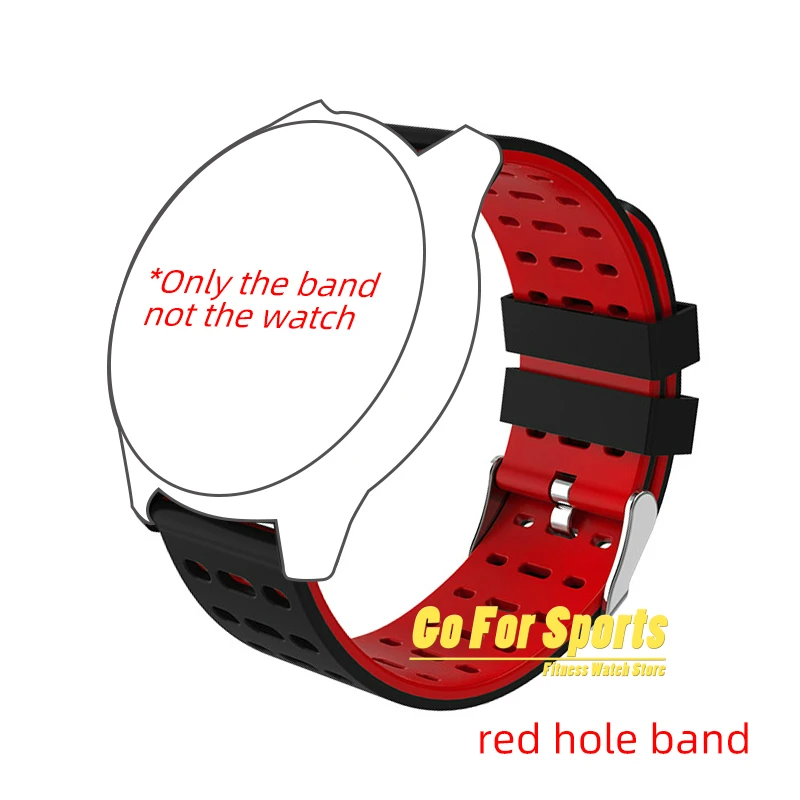 red hole band Ремешок для KY108 Z6, ремешок с пряжкой, резиновый силиконовый ремешок для часов, браслет для новых женских умных часов, умные часы для детей, ky108 для ремешка - Цвет: red hole band