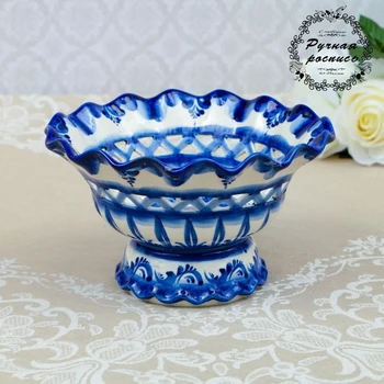 

Candy bowl "Wave", gzhel, porcelain, 10x20 cm 4177723