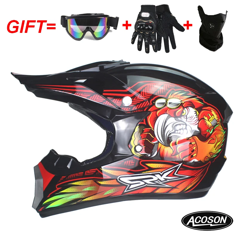 Motorcycle cross motorcycle helmet for motorcycle helmet down MTB DH off road motorcycle cross racing helmet point with goggles