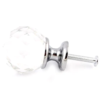 

30Mm 10Pcs Furniture Cupboard Wardrobe Cabinet Drawer Dresser Door Pulls Knobs Handles with Screw