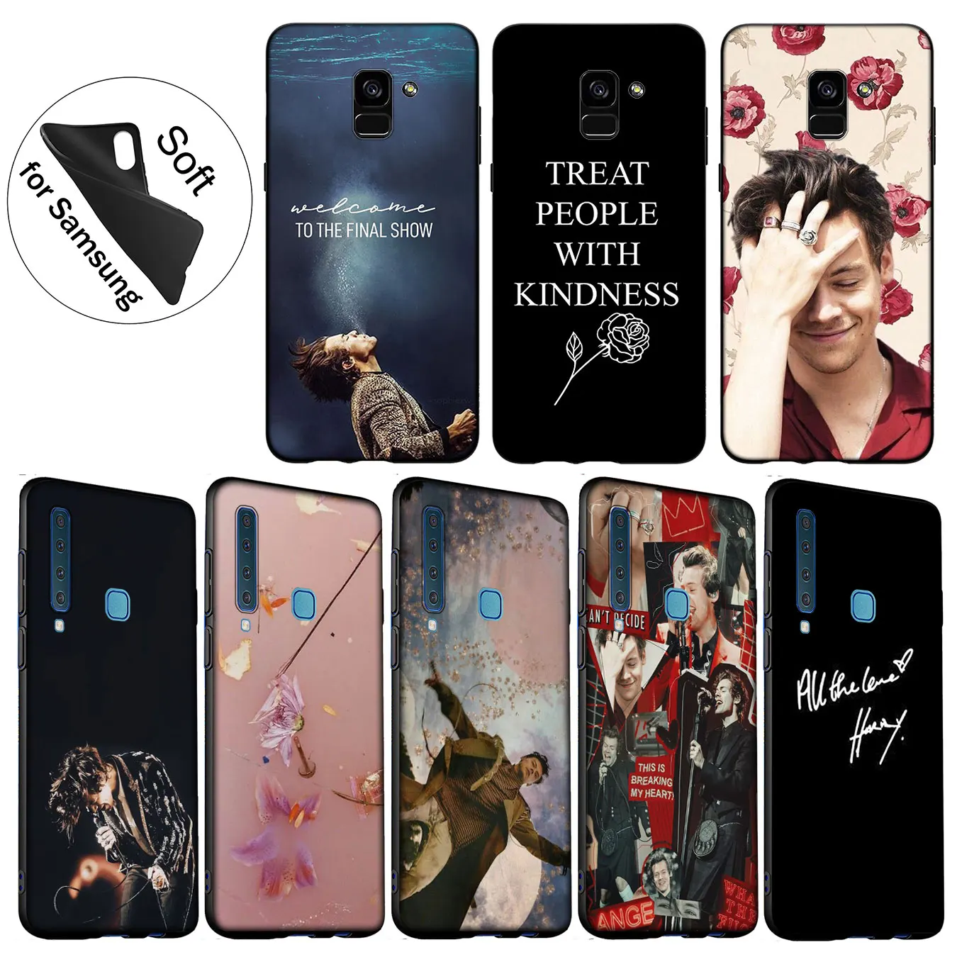 Мягкий чехол IYICAO Harry Styles для samsung Galaxy J8 J7 Duo J6 J4 Plus A2 Core Prime 2018 |