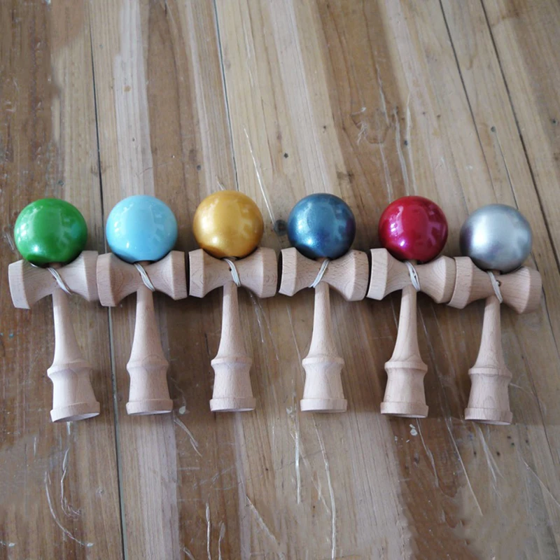 18 см шар Kendama жемчужная краска бук Kendama деревянная игрушка умелые шары для жонглирования для детей и взрослых Антистресс мяч спорт на открытом воздухе