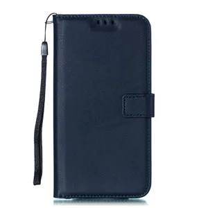 Чехол-портмоне с откидной крышкой чехол для samsung Galaxy J1 J3 J4 J5 J6 J7 J8 A3 A5 A6 A7 A8 A9 плюс J510J170 кожаный защитный флип-чехол для мобильного телефона чехол - Цвет: Тёмно-синий