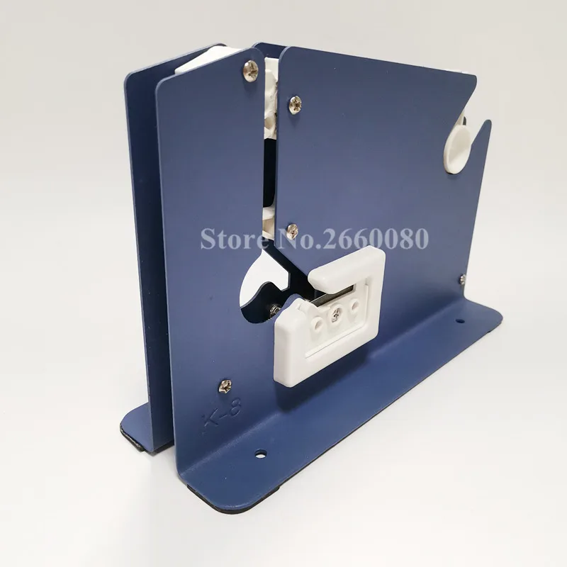 

Metal Bag Neck Tape Sealer 12mm Metal Tape Dispenser with Trimmer Cutter for Supermarket Store Bag Packaging Machine