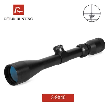 

Robin Hunting 3-9x40 Optic Scope Red Green Illuminated Optical Sniper Rifle Scope Air Gun Rifle Hunting Scopes Outdoor Reticle