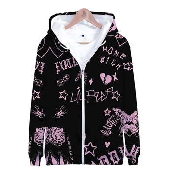 

New Arrival Lil Peep 3D Print Zipper Hoodies Sweatshirts Men/Women Autumn winter Fashion Casual Hip Hop Hoodie Clothing