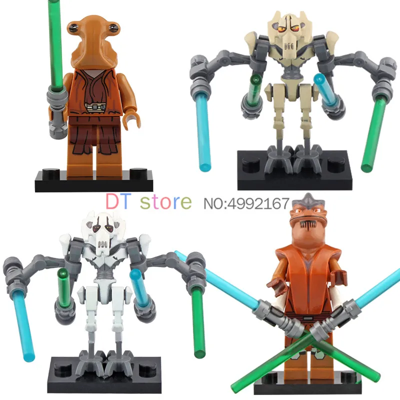 

50pcs Battle Droid Royal Guard Obi-Wan Luke Skywalker Darth Vader Building Blocks bricks Toys for children gifts C032-C036