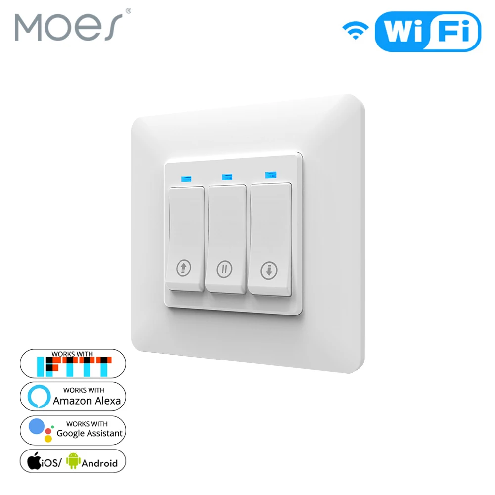 Смарт-выключатель для штор Tuya Smart Life с поддержкой Wi-Fi | Электроника