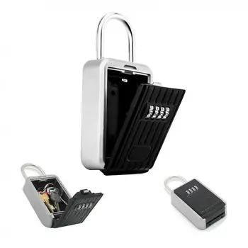 

Installation-free Key Lock Box with Hook Aluminum Alloy Key Storage Lock Case
