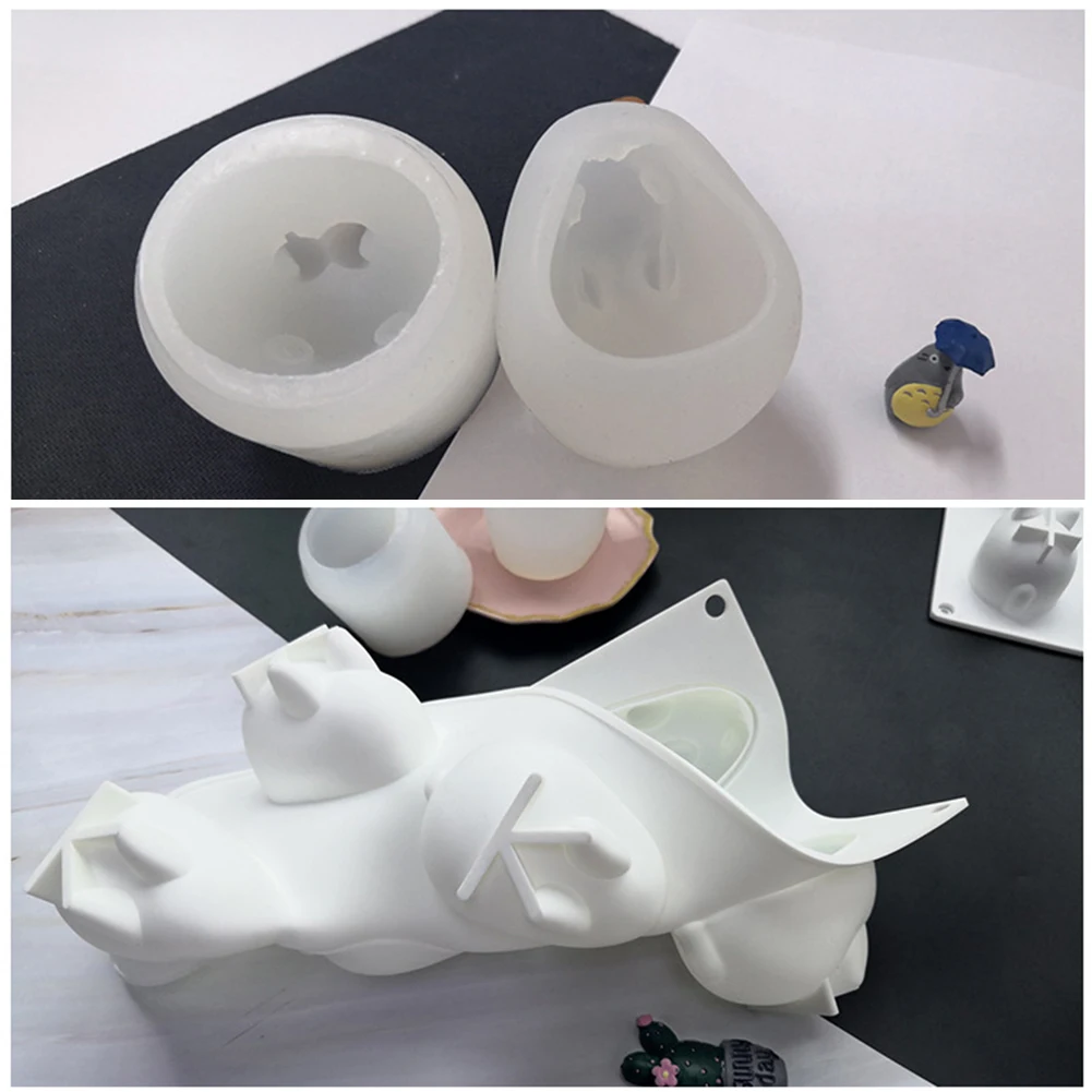 Форма для шоколада кухонные принадлежности DIY выпечки Гибкая силиконовая форма для торта свеча 3D форма кролика помадка домашние Кондитерские Вечерние