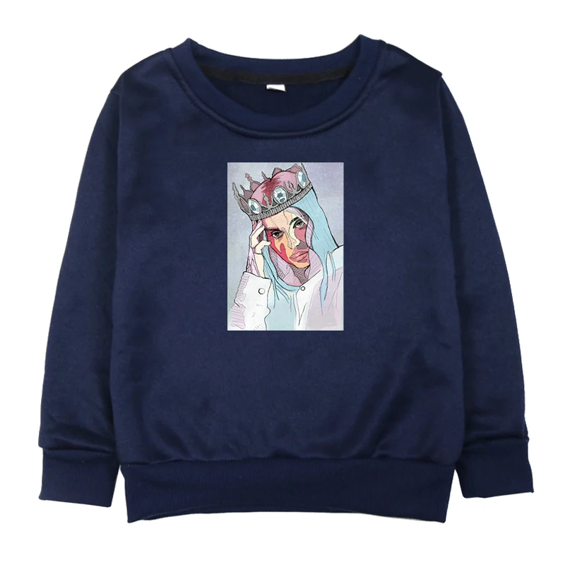 Hoodies 1 Модные футболки Billie Eilish; детская осенне-зимняя одежда с капюшоном; детские толстовки для маленьких мальчиков и девочек; длинный костюм с рукавами - Цвет: Hoodies 1