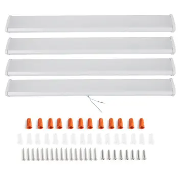 

40W LED Tube Lights 4ft LED Shop Light Linkable Mount Garage Light Linear Ceiling Lighting Fixture Fluorescent Tube Replacement