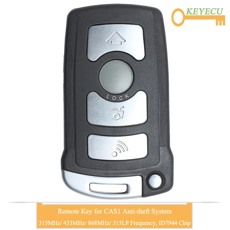 KEYECU дистанционный ключ для BMW CAS1 7 серии E65 E66 E67 E68 745i 745Li 750i 750Li 760i Fob 315 МГц 433 868 315LP