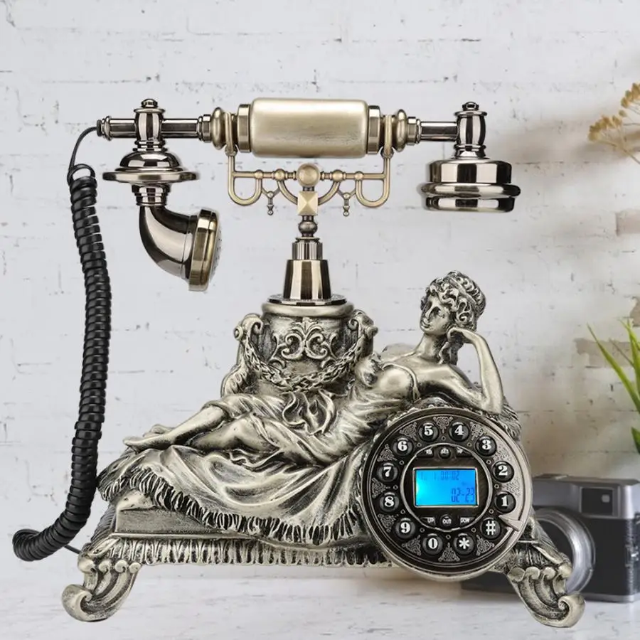 MS 83070C Бронза Европейский Стиль антикварные Caller ID стационарный телефон домашний