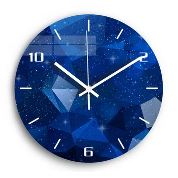

Decorative Wall Clock Mute Clockwork Night Starry Sky Acrylic 3D DIY Modern Design Wall Clock for Living Room Kitchen Watch
