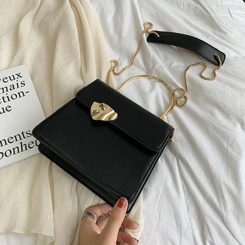 

Chain Crossbody Bags Women PU Leather High Quality Small Tote Handbag New Designer Messenger Female Bag Ladies Evening Bags