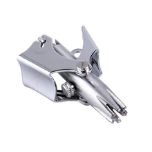 Ручное моющее устройство Vibrissa из нержавеющей стали для бритья и удаления волос легко использовать портативный инструмент механический триммер для волос в носу