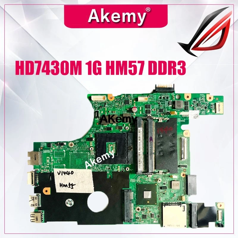 

48.4IU03-011 0W1FTK CN-0W1FTK for DELL Vostro 1440 V1440 Notebook Motherboard PGA989 HD7430M 1G HM57 DDR3 100% Test Work