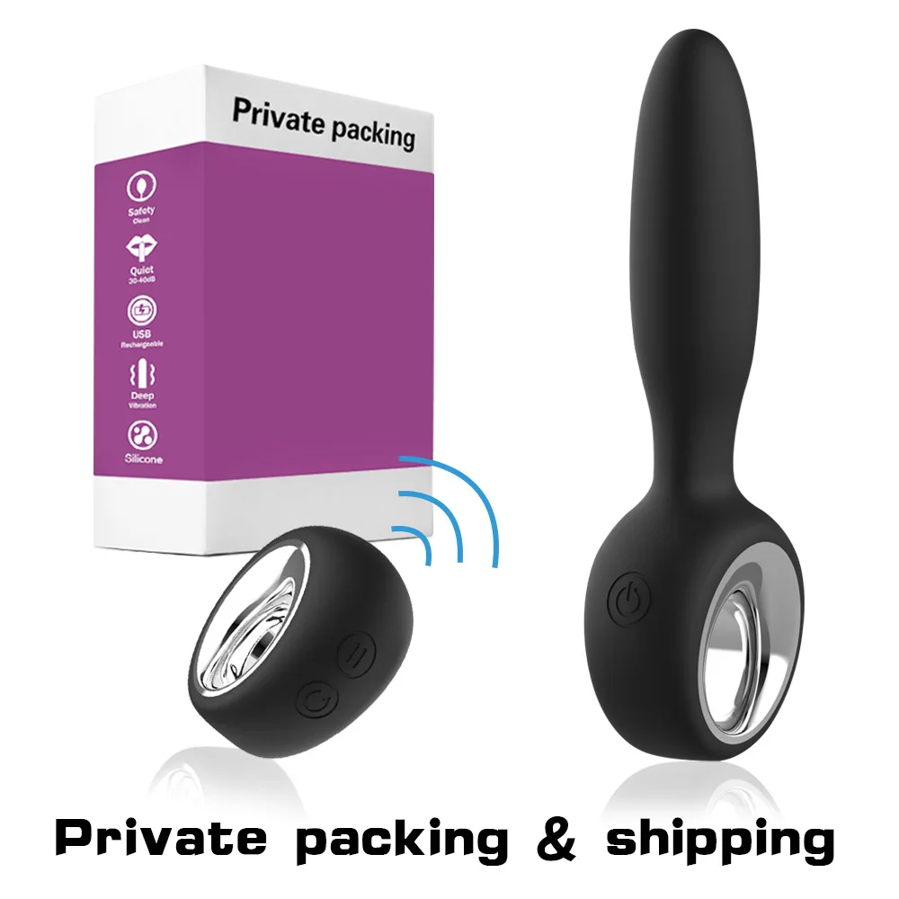  12 frequency Silicone Anal Plug Jewelry Dildo Vibrator Sex Toys for Woman Prostate Massager Bullet 