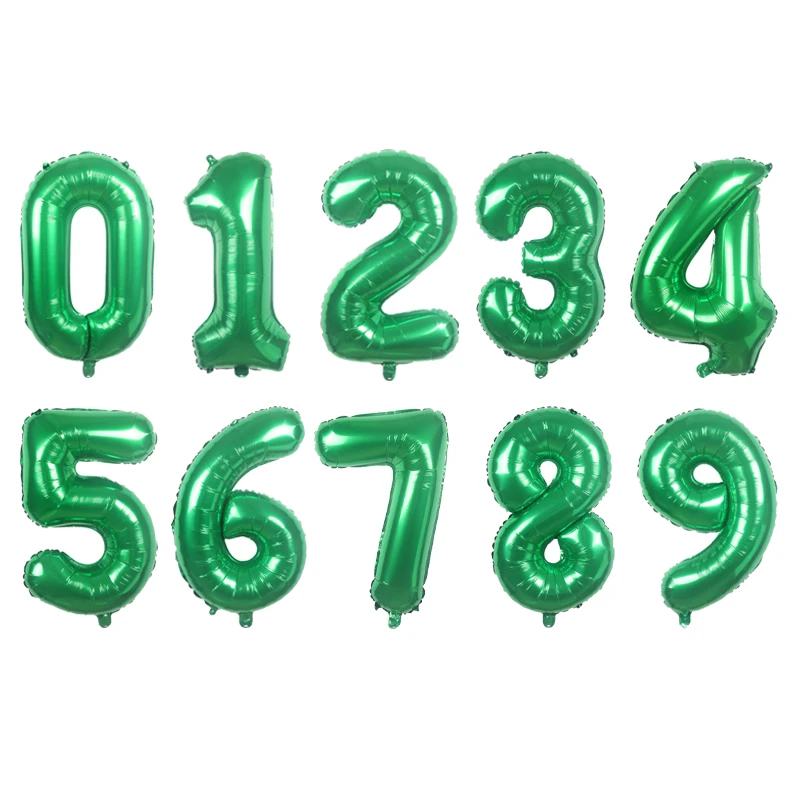 32寸绿色数字