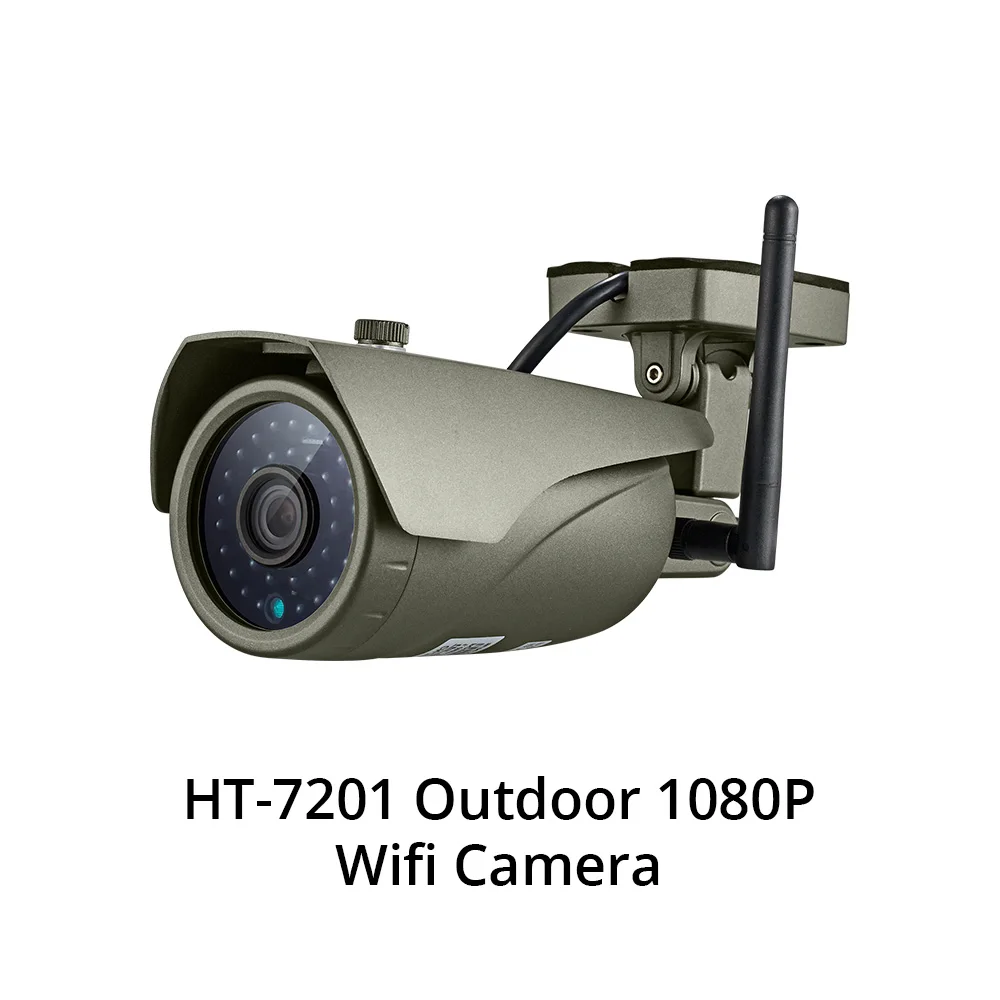 PG106 3G2G GSM WiFi домашняя сигнализация DIY комплект Солнечная Сирена ip-камера поддержка приложение управление RFID карта наружная камера датчик дыма - Цвет: Outdoor Cam