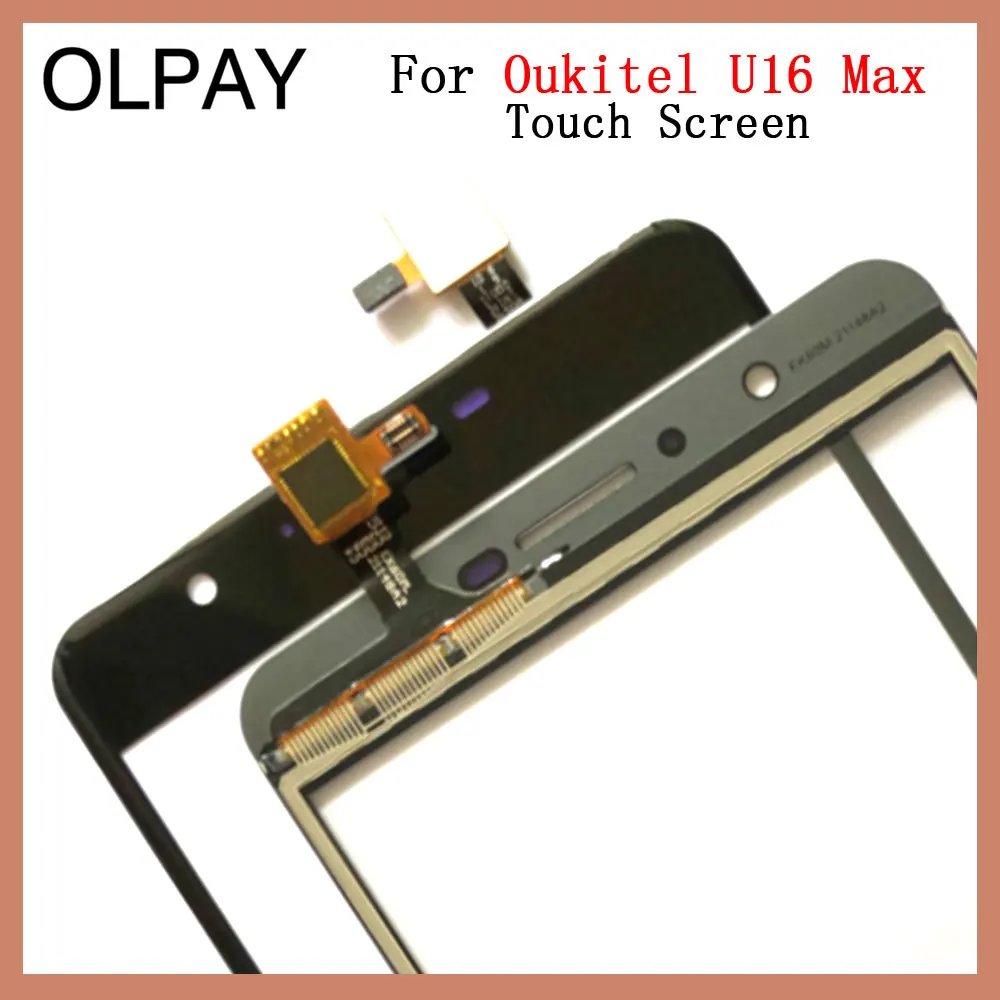 Сенсорная панель для мобильного телефона, переднее стекло для Oukitel U16 Max 6," дюймов, сенсорный экран, дигитайзер, панель, стекло, датчик, запасные части