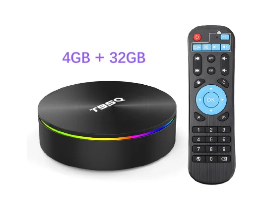 ТВ-приставка Amlogic S905X2 Android 8,1 T95Q 4K Smart медиаплеер T95Q 4G 32/64G DDR4 четырехъядерный 2,4G& 5GHz Wifi PK X96 MAX ТВ-приставка - Цвет: 4G 32G TV BOX