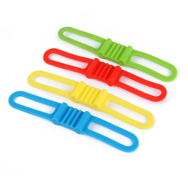 Hot Sale 10 pcs/lot Cycling Bike Bandage Flashlight Mount Holder Bicycle Silicone Elastic Strap Useful New