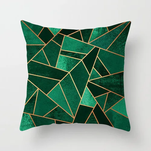 Marble simple abstract geometry pillow pillow short plush pillowcase customization christmas cushions Cushions