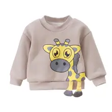 Детские толстовки с капюшоном с рисунком оленя; Отличные прочные хлопковые толстовки для мальчиков и девочек из плотного флиса; детские толстовки для малышей