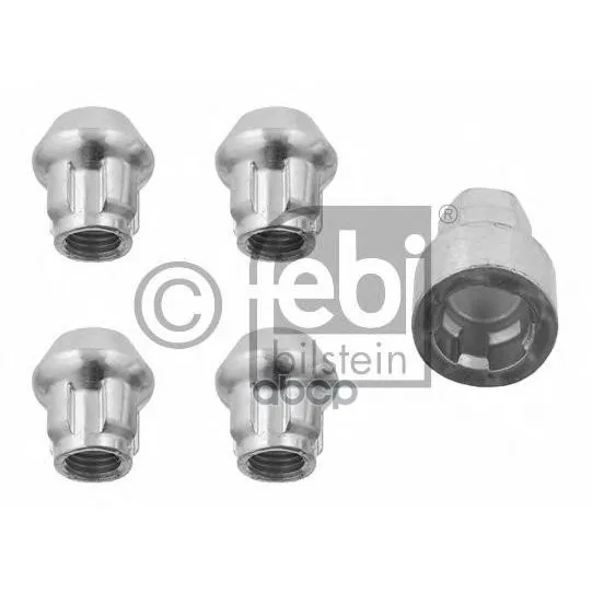 27057f_к-Кт Гаек Крепления Колеса! 4шт. М12х1.5 Блокир Alfa Romeo, Ford, Mazda, Kia, Toyota Febi 27057 Febi арт. 27057