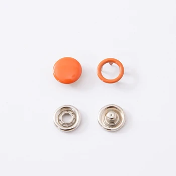 

200pcs 10 Colors Metal Prong Snap Button Grommets Fasteners Kit with Hand Plier 35ED