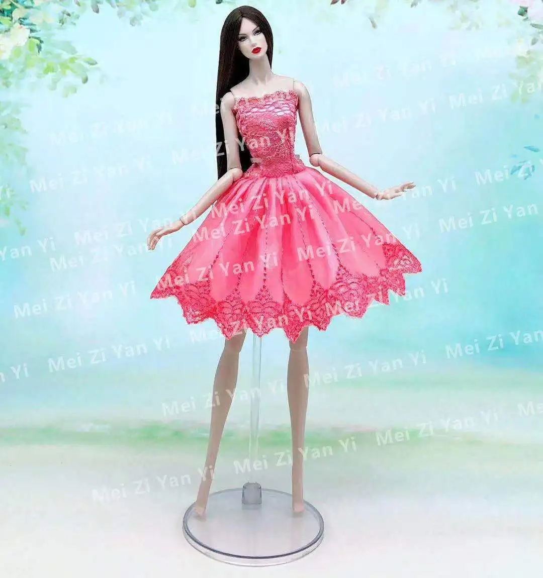 case for barbie doll clothes Princess dress trailing wedding bride marriage dress for barbie accessories toys house ornaments