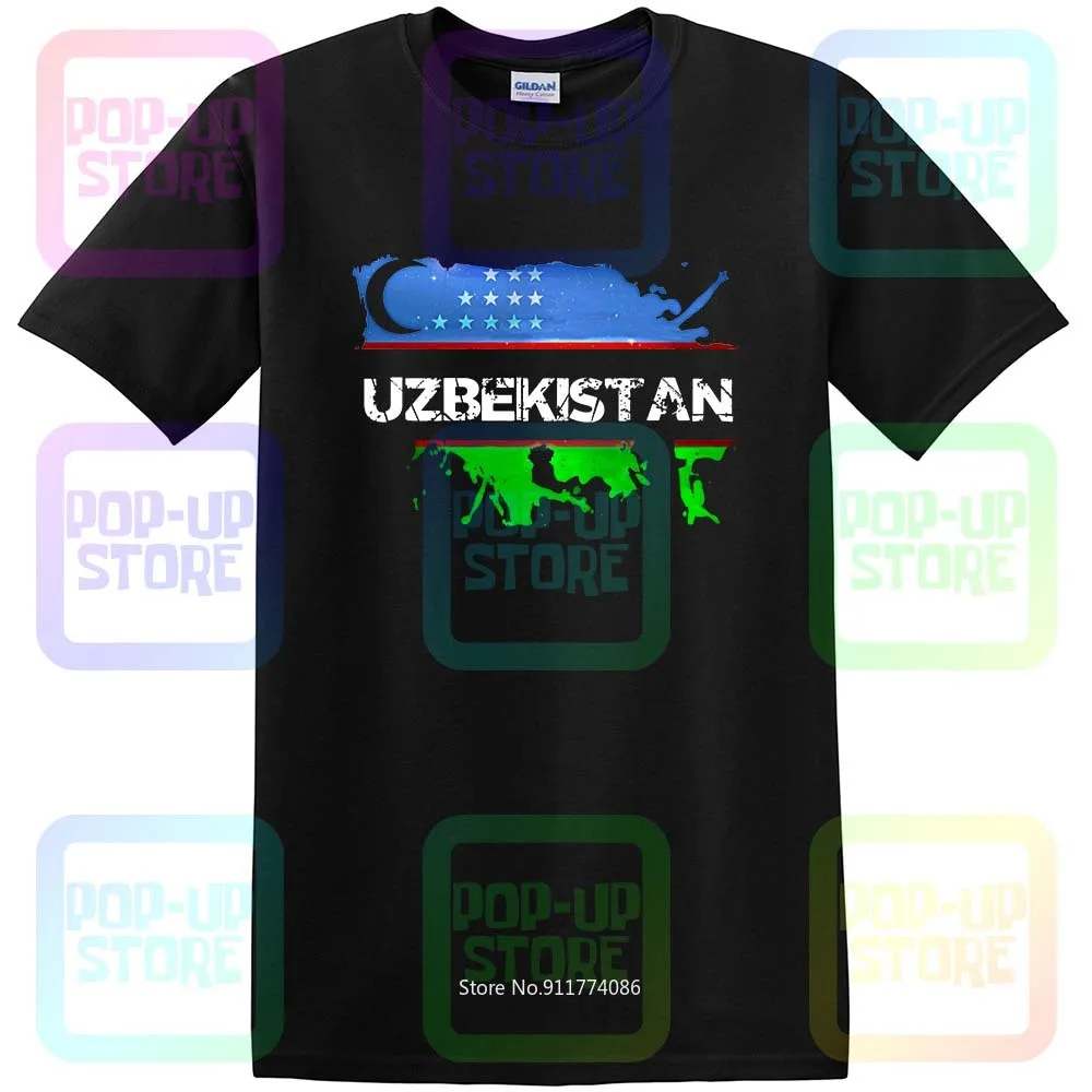Флаг Узбекистана Топ белого цвета для мужчин и женщин детей малыша размеры: S