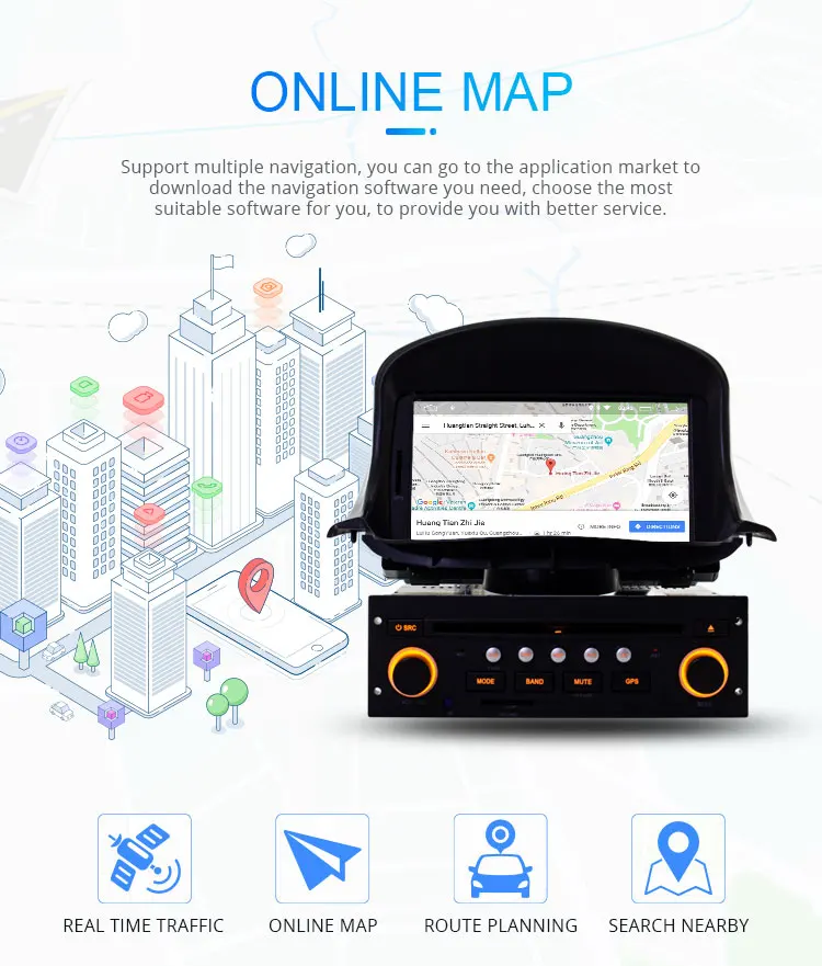 Cheap LJHANG Android 9.0 1 Din Car DVD Player for PEUGEOT 206 206CC GPS Navigation Multimedia Car Radio Stereo Headunit WIFI USB Audio 5