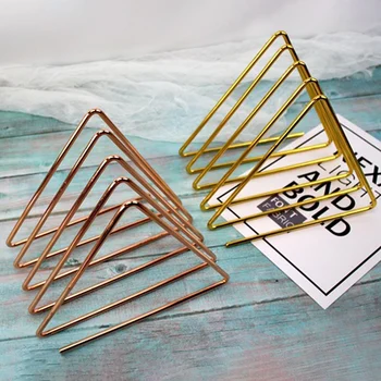 

LUDA Nordic Triple-cornered Simple Wrought Iron Home Desktop Storage Rack Shelf File Magazine Storage Rack Office Rack