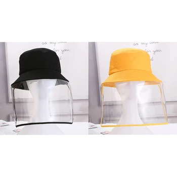 

Removable Anti-droplet Face Shield Cap Motorcycle Full Face Bucket Cover Anti Spitting Sun Hat Outdoor Protection