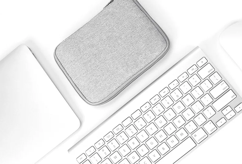 Серая цифровая сумка для хранения USB органайзер для кабеля данных наушников провод сумка Ручка power Bank Дорожный комплект чехол сумка Аксессуары для электроники