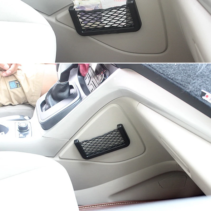 

1PC Car Mesh Net Bag Car Organizer Universal Storage Net Holder Pocket