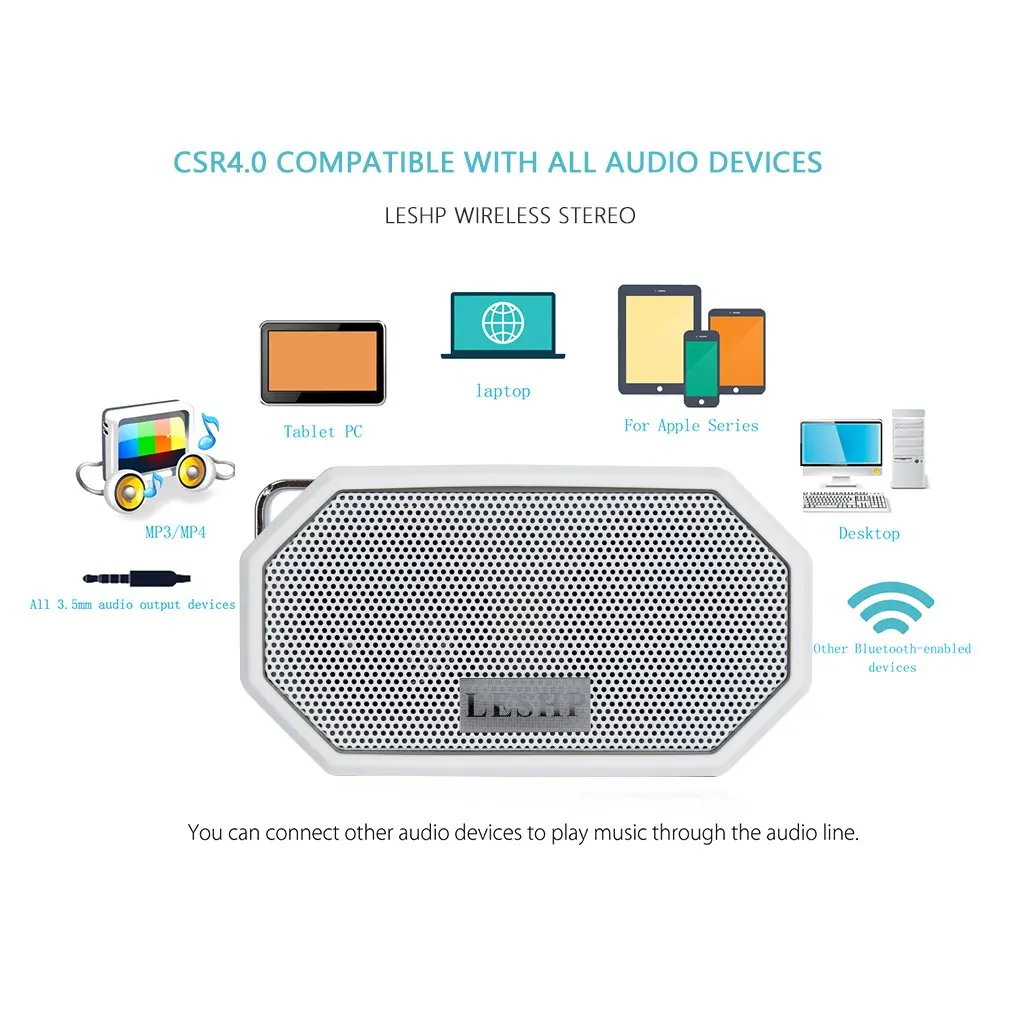 Bluetooth динамик Портативный беспроводной громкий динамик s для телефона компьютера стерео музыки объемные водонепроницаемые напольные колонки коробка