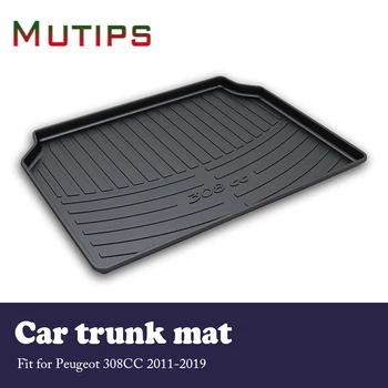 

Mutips Car Cargo rear trunk mat For Peugeot 308CC 2011 2012 2013 2014 2015 2016 2017 2018 2019 Anti-slip mat Car accessories pad