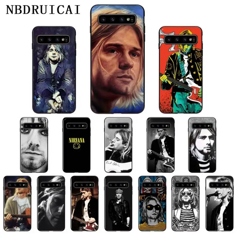 

NBDRUICAI Nirvana Kurt Cobain Soft Silicone Phone Case Cover for Samsung S9 plus S5 S6 edge plus S7 edge S8 plus S10 E S10 plus