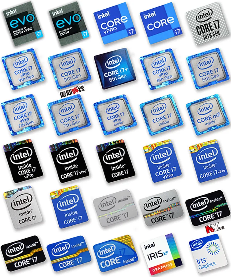 Stationær Snuble Pekkadillo Core I7 Desktop 5 Generation | 5 Core 7 Generation Laptop | I7 8 Generation  Stickers - Stationery Sticker - Aliexpress