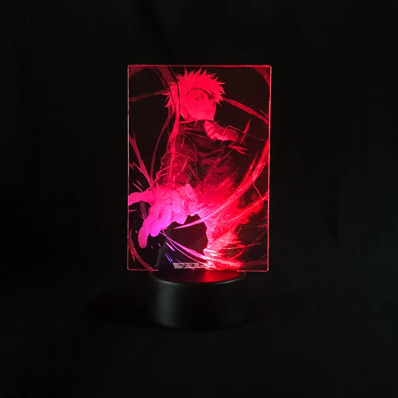 Remote Control Two Tone Lamp Jujutsu Kaisen Gojo Satoru Japanese Anime Manga Birthday Gift Led Light 3D | Лампы и освещение