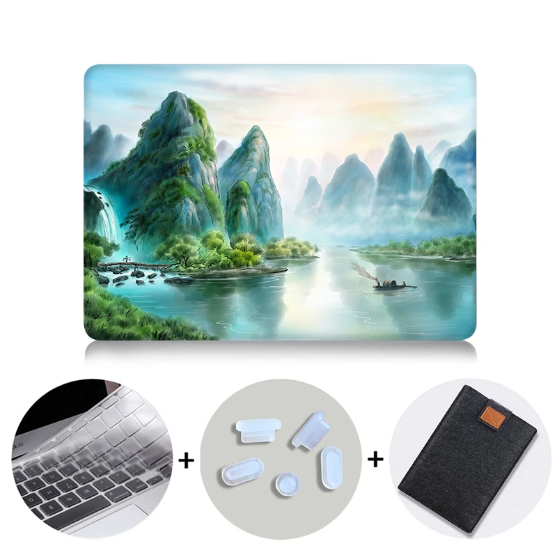 Чехол для ноутбука MTT с чернилами для Macbook Pro Air retina 11 12 13 15 16 дюймов, жесткий чехол для Macbook Pro 13,3 15,4, чехол - Цвет: MB15