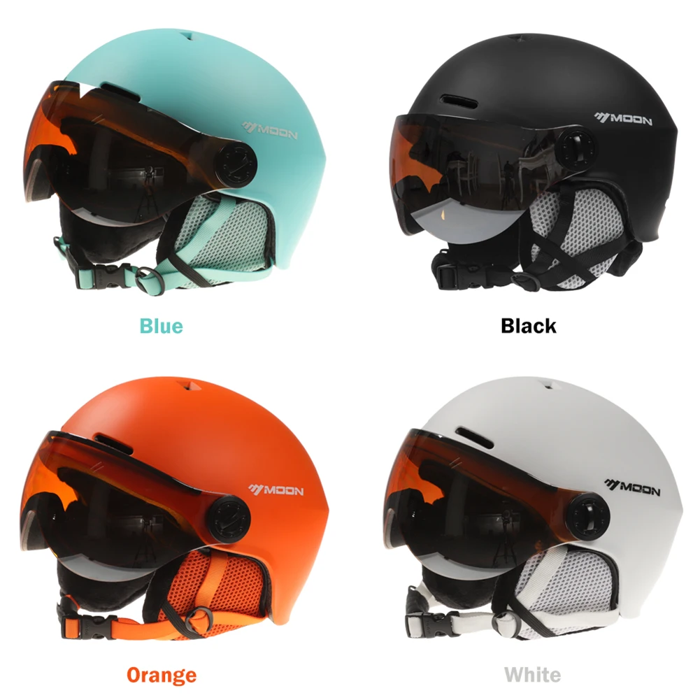 De layout teleurstellen schuur Skihelm Bril Sneeuwhelm Vizier Snowboard Veiligheidshelm Masker Skiën  Accessoires Voor Mannen Vrouwen Ski Snowboard Helm|Helmen| - AliExpress