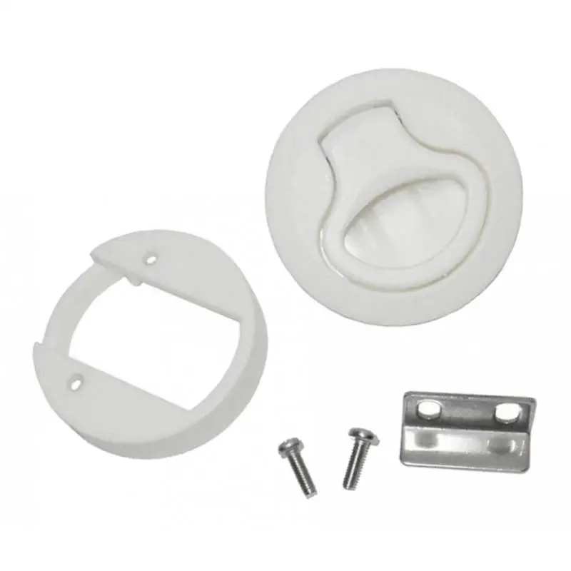 Flush Pull Hatch Latch- Slam Latch Hatch, Round Pull Latch 2inches for RV Marine Boat, Easy Installation