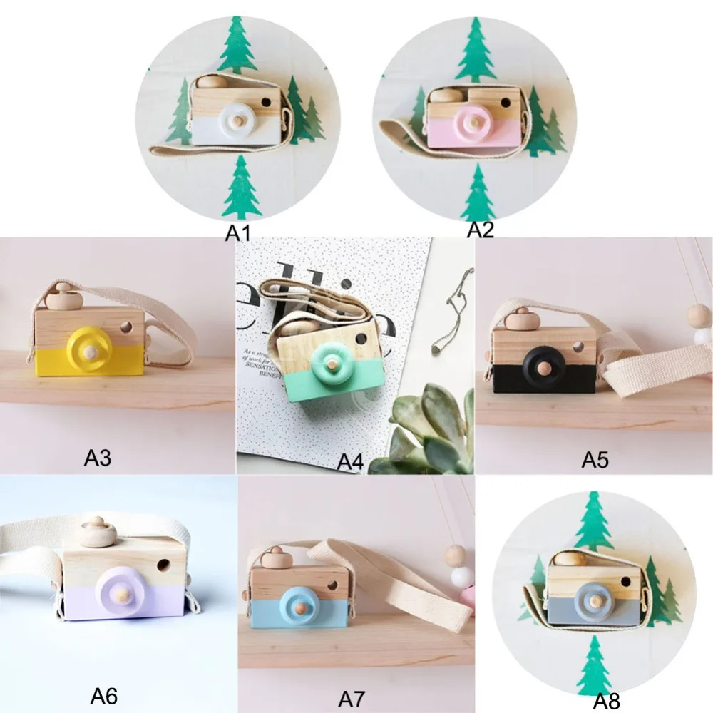9*8*3,5 см деревянные детские игрушки Камера игрушка создания Ручной Работы Висячие деревянные Камера игрушки декорация для дома